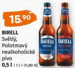 Terno BIRELL Světlý, Polotmavý nealkoholické pivo nabídka