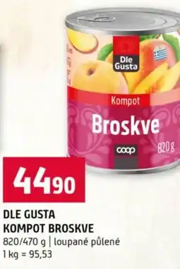 Terno Dle gusta kompot broskve nabídka
