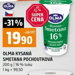 Terno Olma kysaná smetana pochoutková nabídka