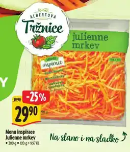 Albert Menu inspirace Julienne mrkev nabídka
