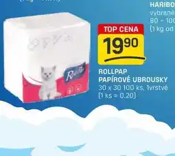 Flop ROLLPAP PAPÍROVÉ UBROUSKY 30 x 30 100 ks, 1vrstvé nabídka