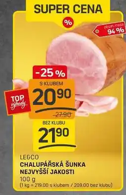 Flop CHALUPÁŘSKÁ ŠUNKA NEJVYŠŠÍ JAKOSTI 100 g nabídka