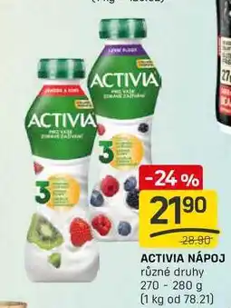 Flop ACTIVIA NÁPOJ různé druhy 270 - 280 g nabídka