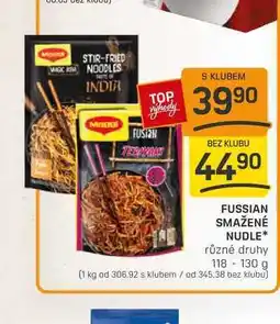 Flop FUSSIAN SMAŽENÉ NUDLE různé druhy 118-130 g nabídka