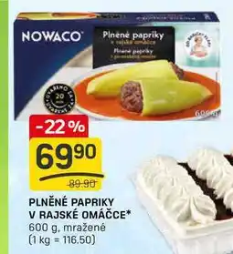 Flop PLNĚNÉ PAPRIKY V RAJSKÉ OMÁČCE 600 g, mražené nabídka