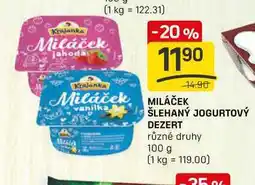 Flop MILÁČEK ŠLEHANÝ JOGURTOVÝ DEZERT různé druhy 100 g nabídka