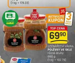 Flop POLÉVKY VE SKLE různé druhy 680 g nabídka