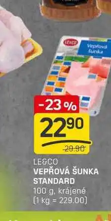 Flop VEPŘOVÁ ŠUNKA STANDARD 100 g, krájené nabídka