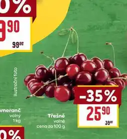 Billa Třešně volné cena za 100 g nabídka