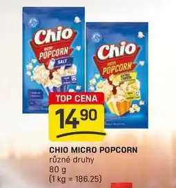 Flop CHIO MICRO POPCORN různé druhy 80 g nabídka