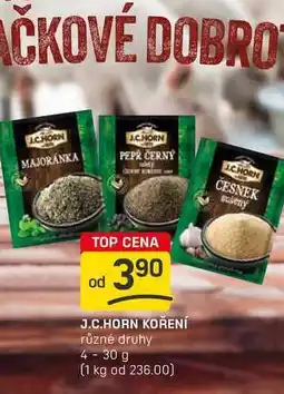 Flop J.C.HORN KOŘENÍ různé druhy 4-30 g nabídka