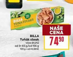 Billa BILLA Tuňák steak více druhů od 3x 65 g/od 156 g nabídka
