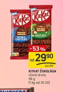 Flop KITKAT ČOKOLÁDA různé druhy 99 g nabídka