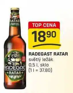 Flop RADEGAST RATAR světlý ležák 0,5l nabídka