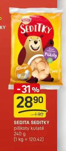 Flop SEDITA SEDITKY piškoty kulaté 240 g nabídka