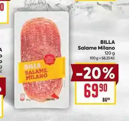Billa BILLA Salame Milano 120g nabídka