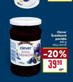 Billa Clever Švestková povidla 440 g nabídka
