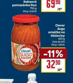 Billa Clever Sugo omáčka na těstoviny 420 g nabídka