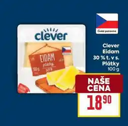Billa Clever Eidam 30% t. vs. Plátky 100 g nabídka