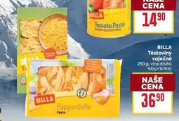 Billa BILLA Těstoviny vaječné 250 g nabídka