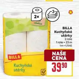 Billa BILLA Kuchyňské utěrky 2 role nabídka
