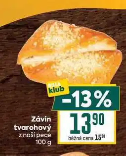 Billa Závin tvarohový z naší pece 100 g nabídka