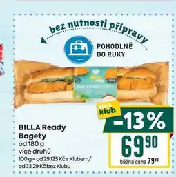 Billa BILLA Ready Bagety od 180 g nabídka