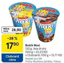 Tesco Bobík Maxi, 130 g, dva druhy nabídka