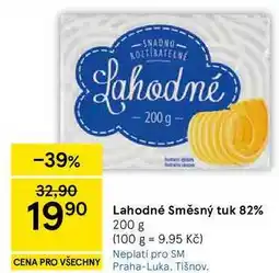 Tesco Lahodné Směsný tuk 82%, 200 g nabídka