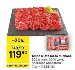 Tesco Tesco Mleté maso míchané, 800 g, max. 30% tuku nabídka