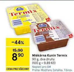 Tesco Mlékárna Kunín Termix, 90 g nabídka