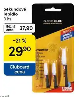 Tesco Sekundové lepidlo, 3 ks nabídka