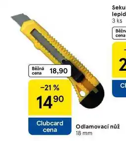 Tesco Odlamovací nůž 18 mm nabídka