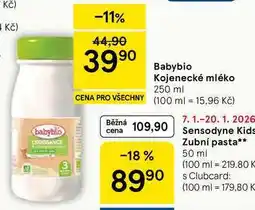 Tesco Babybio Kojenecké mléko, 250 ml nabídka