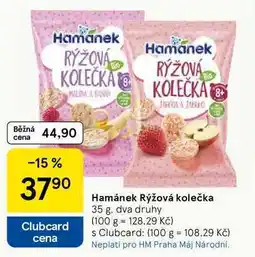Tesco Hamánek Rýžová kolečka, 35 g nabídka