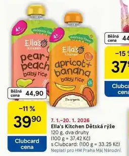 Tesco Ella's Kitchen Dětská rýže, 120 g nabídka