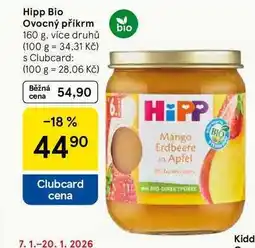 Tesco Hipp Bio Ovocný příkrm, 160 g nabídka