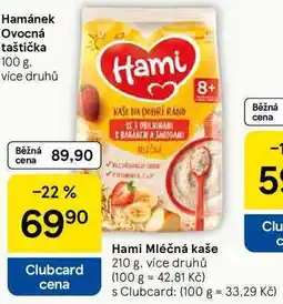 Tesco Hami Mléčná kaše, 210 g nabídka