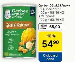 Tesco Gerber Dětské křupky, 35 g nabídka