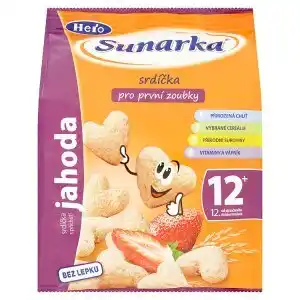 Tesco Sunarka Srdíčka s příchutí jahoda pro první zoubky 50g nabídka