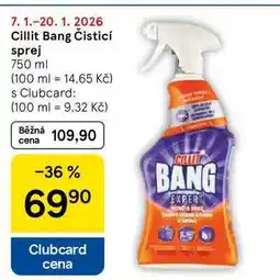 Tesco Cillit Bang Čisticí sprej, 750 ml nabídka