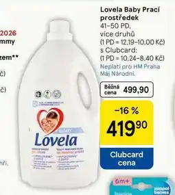 Tesco Lovela Baby Prací prostředek, 41-50 PD nabídka