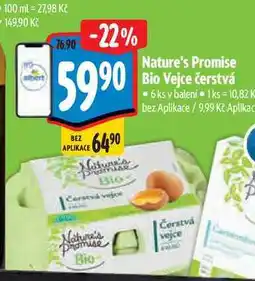 Albert Nature's Promise Bio Vejce čerstvá 6 ks nabídka