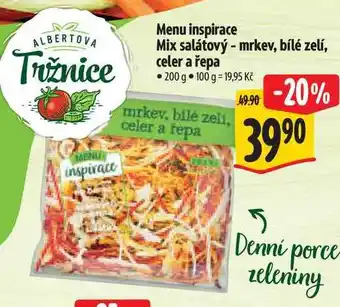 Menu inspirace Mix salátový - mrkev, bílé zelí, celer a řepa 200 g