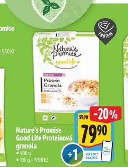 Albert Nature's Promise Good Life Proteinová granola 400 g nabídka