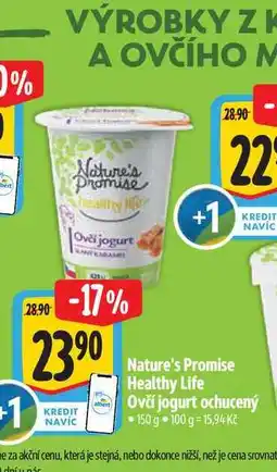 Albert Nature's Promise Healthy Life Ovčí jogurt ochucený 150 g nabídka