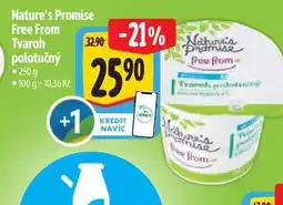Albert Nature's Promise Free From Tvaroh polotučný 250g nabídka