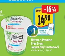Albert Nature's Promise Free From Jogurt bílý smetanový 150 g nabídka