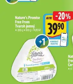Albert Nature's Promise Free From Tvaroh jemný 200 g nabídka