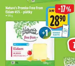 Albert Nature's Promise Free From Eidam 45% - plátky 100 g nabídka